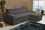 UNIVERSAL CORNER SOFA BED ASTEE 235CM EASY CLEAN FABRIC ADJUSTABLE HEADREST CHOICE OF COLORS / SPRINGS + FOAMTHIS MODEL IS UNIVERSAL WHICH MEANS YOU CAN CHOOSE CORNER SIDE DURING ASSEMBLYASTI 1 ecru ASTI 2 beige ASTI 3 cold beige ASTI 4 toffee ASTI 5 milk