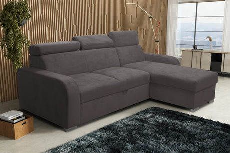 UNIVERSAL CORNER SOFA BED ASTEE 235CM EASY CLEAN FABRIC ADJUSTABLE HEADREST CHOICE OF COLORS / SPRINGS + FOAMTHIS MODEL IS UNIVERSAL WHICH MEANS YOU CAN CHOOSE CORNER SIDE DURING ASSEMBLYASTI 1 ecru ASTI 2 beige ASTI 3 cold beige ASTI 4 toffee ASTI 5 milk