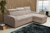 UNIVERSAL CORNER SOFA BED ASTEE 235CM EASY CLEAN FABRIC ADJUSTABLE HEADREST CHOICE OF COLORS / SPRINGS + FOAMTHIS MODEL IS UNIVERSAL WHICH MEANS YOU CAN CHOOSE CORNER SIDE DURING ASSEMBLYASTI 1 ecru ASTI 2 beige ASTI 3 cold beige ASTI 4 toffee ASTI 5 milk