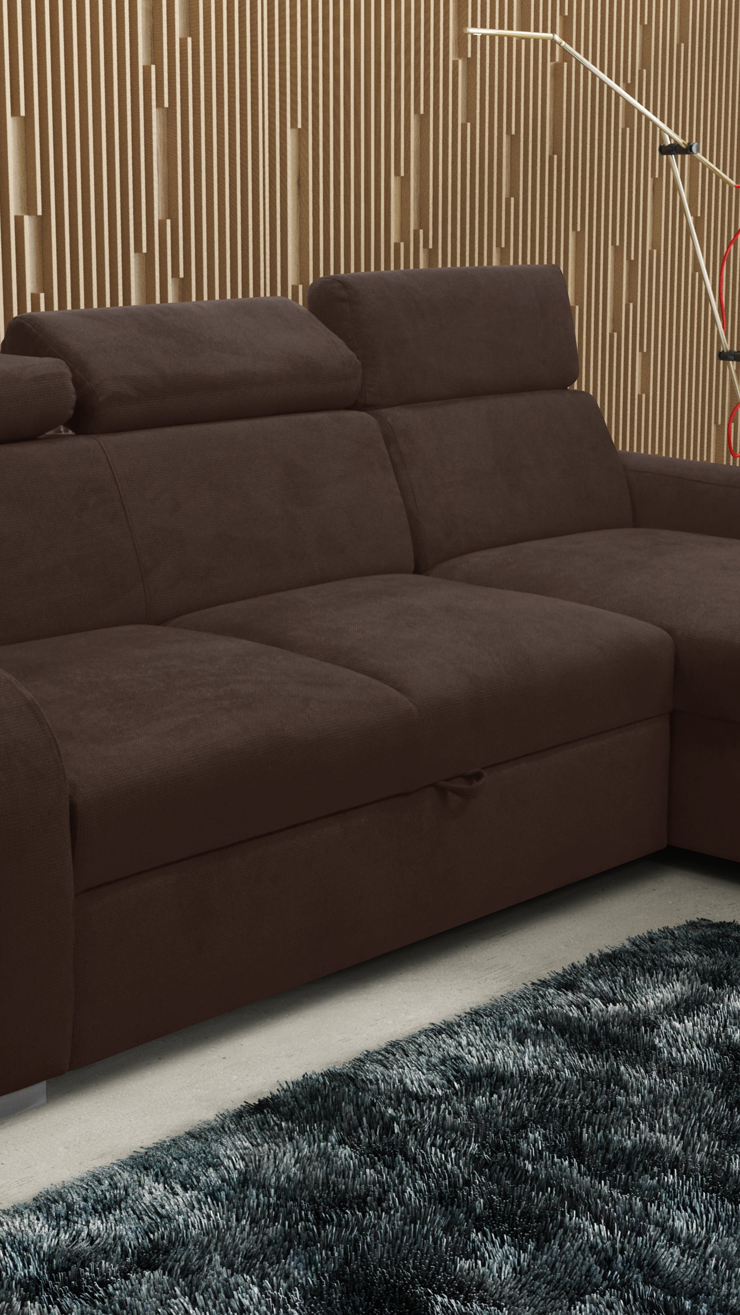 UNIVERSAL CORNER SOFA BED ASTEE 235CM EASY CLEAN FABRIC ADJUSTABLE HEADREST CHOICE OF COLORS / SPRINGS + FOAMTHIS MODEL IS UNIVERSAL WHICH MEANS YOU CAN CHOOSE CORNER SIDE DURING ASSEMBLYASTI 1 ecru ASTI 2 beige ASTI 3 cold beige ASTI 4 toffee ASTI 5 milk