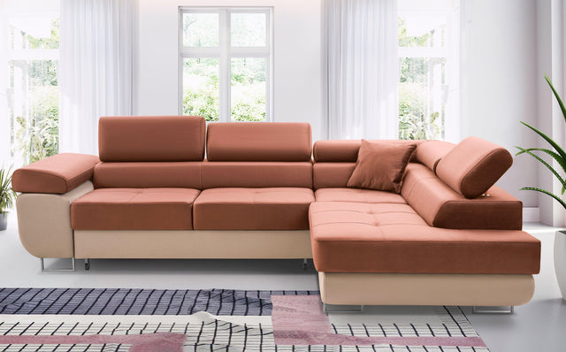 ASH II 273CM MONOLITH 61/02 WATER RESISTANT / SPRINGS + FOAMWavy springs + foam Large sleeping areaMADE IN WATER RESISTANT MONOLITH FABRICCLICK HERE TO VIEW ALL COLORS Dimensions W: 273cm D:203cm H: 90cm Sleeping area: 195x123cmAnna Furniture