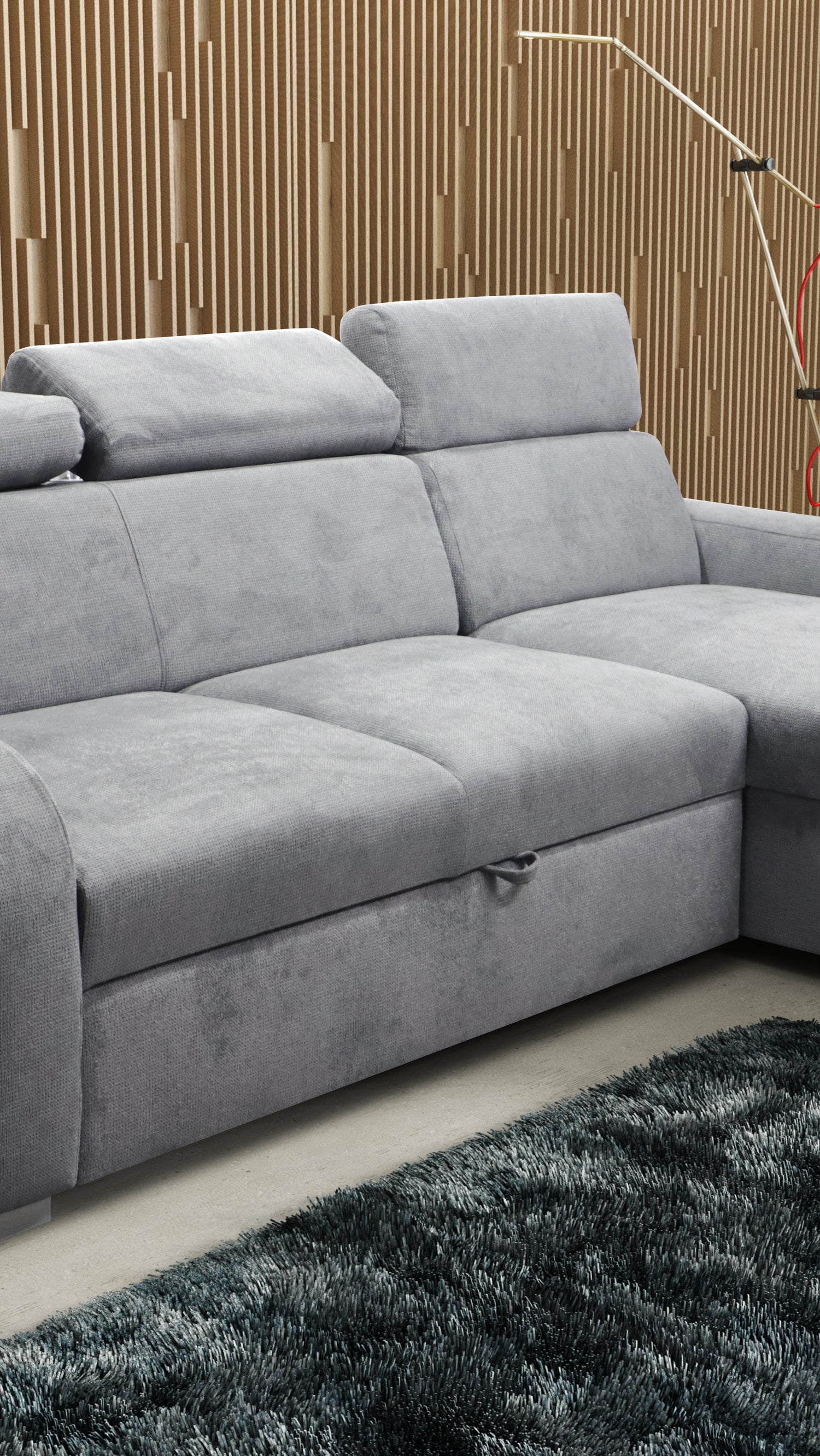 UNIVERSAL CORNER SOFA BED ASTEE 235CM EASY CLEAN FABRIC ADJUSTABLE HEADREST CHOICE OF COLORS / SPRINGS + FOAMTHIS MODEL IS UNIVERSAL WHICH MEANS YOU CAN CHOOSE CORNER SIDE DURING ASSEMBLYASTI 1 ecru ASTI 2 beige ASTI 3 cold beige ASTI 4 toffee ASTI 5 milk