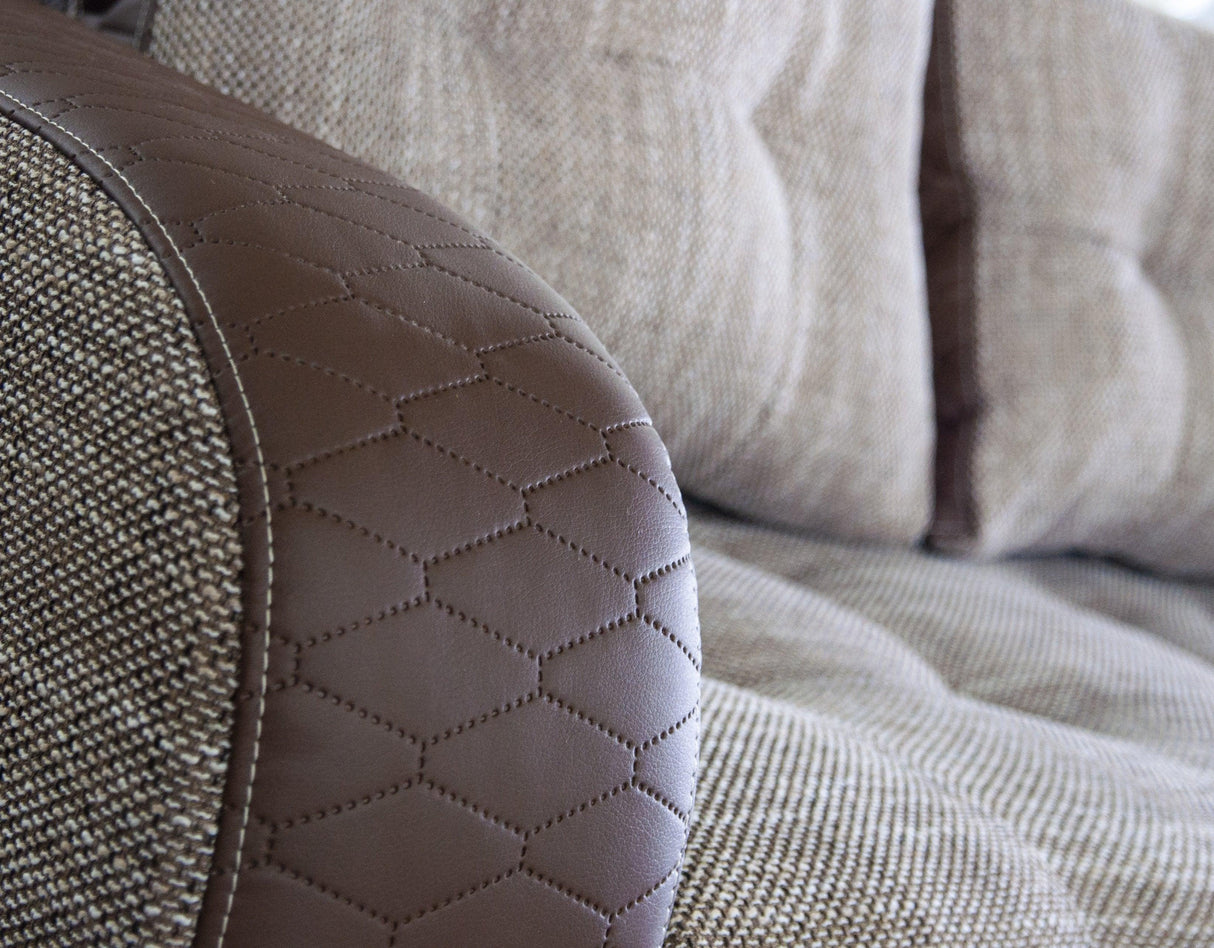 CORNER SOFA BED SAM BROWN BERLIN 03 / W55 236CM 2X STORAGE SPACE universal RIGHT/LEFT CORNER / BONELL SPRINGS + FOAMTHIS MODEL IS UNIVERSAL WHICH MEANS YOU CAN CHOOSE CORNER SIDE DURING ASSEMBLY3x PILLOWS INCLUDED2X STORAGE SPACE BONELL SPRINGS + FOAM DIM