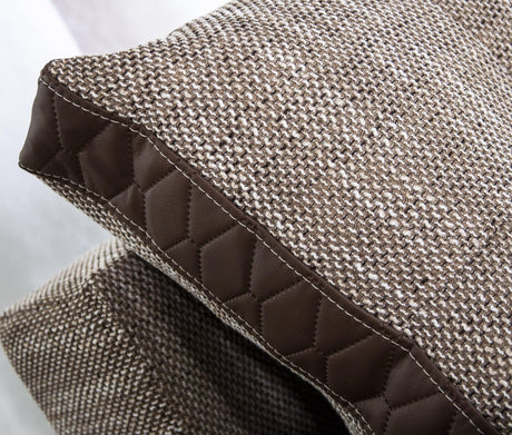 CORNER SOFA BED SAM BROWN BERLIN 03 / W55 236CM 2X STORAGE SPACE universal RIGHT/LEFT CORNER / BONELL SPRINGS + FOAMTHIS MODEL IS UNIVERSAL WHICH MEANS YOU CAN CHOOSE CORNER SIDE DURING ASSEMBLY3x PILLOWS INCLUDED2X STORAGE SPACE BONELL SPRINGS + FOAM DIM