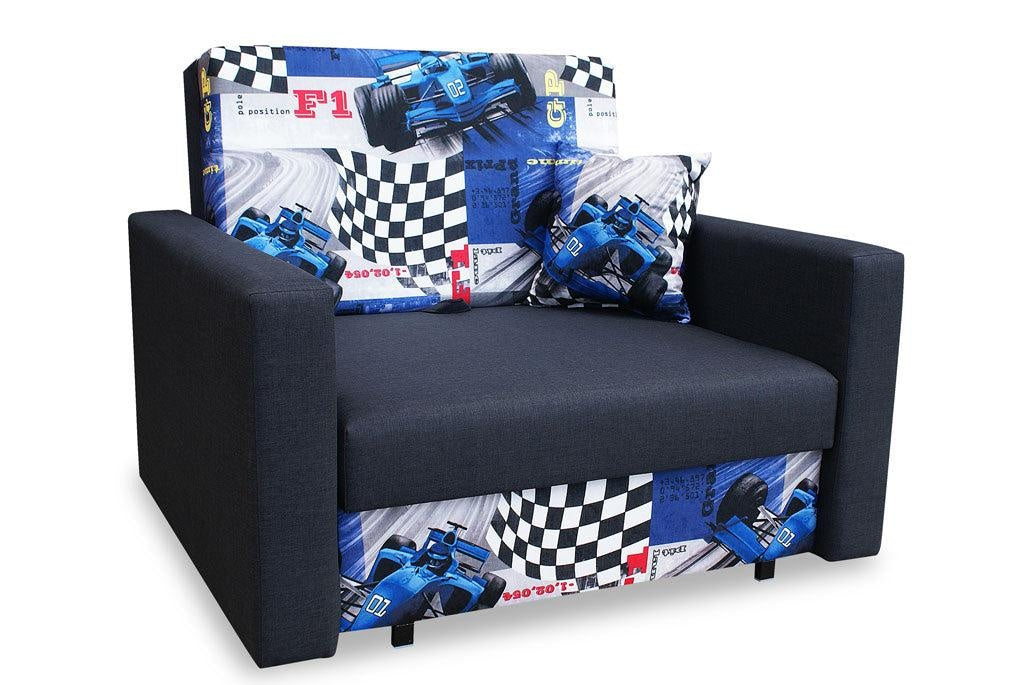 SINGLE SOFA BED SMART I 108CM CHOICE OF COLOR / FOAMDimensions :- width 108 cm- height 85 cm- depth 95 cm- area sleeping 80/195 cm(no possibility to change dimensions) +/- 3The sofa is made of a wooden frame, the sleeping surface is made of PUR T30 / 42 f