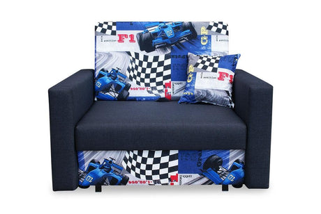 SINGLE SOFA BED SMART I 108CM CHOICE OF COLOR / FOAMDimensions :- width 108 cm- height 85 cm- depth 95 cm- area sleeping 80/195 cm(no possibility to change dimensions) +/- 3The sofa is made of a wooden frame, the sleeping surface is made of PUR T30 / 42 f