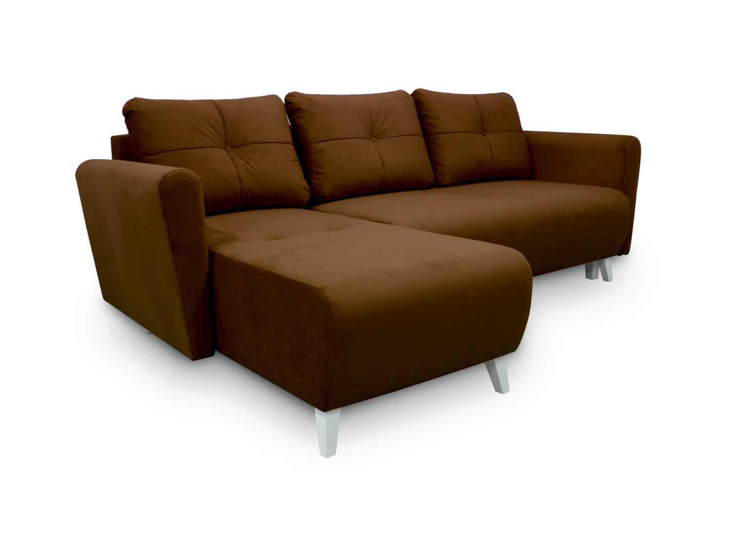 CORNER SOFA BED MONE UNIVERSAL 228cm EASY CLEAN FABRIC CHOICE OF COLOR / BONELL SPRINGS + FOAMTHIS MODEL IS UNIVERSAL WHICH MEANS YOU CAN CHOOSE CORNER SIDE DURING ASSEMBLYSpecification:- EASY CLEAN FABRIC (JASMINE AND KRONOS)- free-standing furniture uph