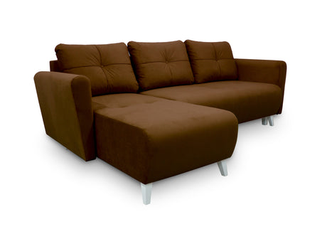 CORNER SOFA BED MONE UNIVERSAL 228cm EASY CLEAN FABRIC CHOICE OF COLOR / BONELL SPRINGS + FOAMTHIS MODEL IS UNIVERSAL WHICH MEANS YOU CAN CHOOSE CORNER SIDE DURING ASSEMBLYSpecification:- EASY CLEAN FABRIC (JASMINE AND KRONOS)- free-standing furniture uph