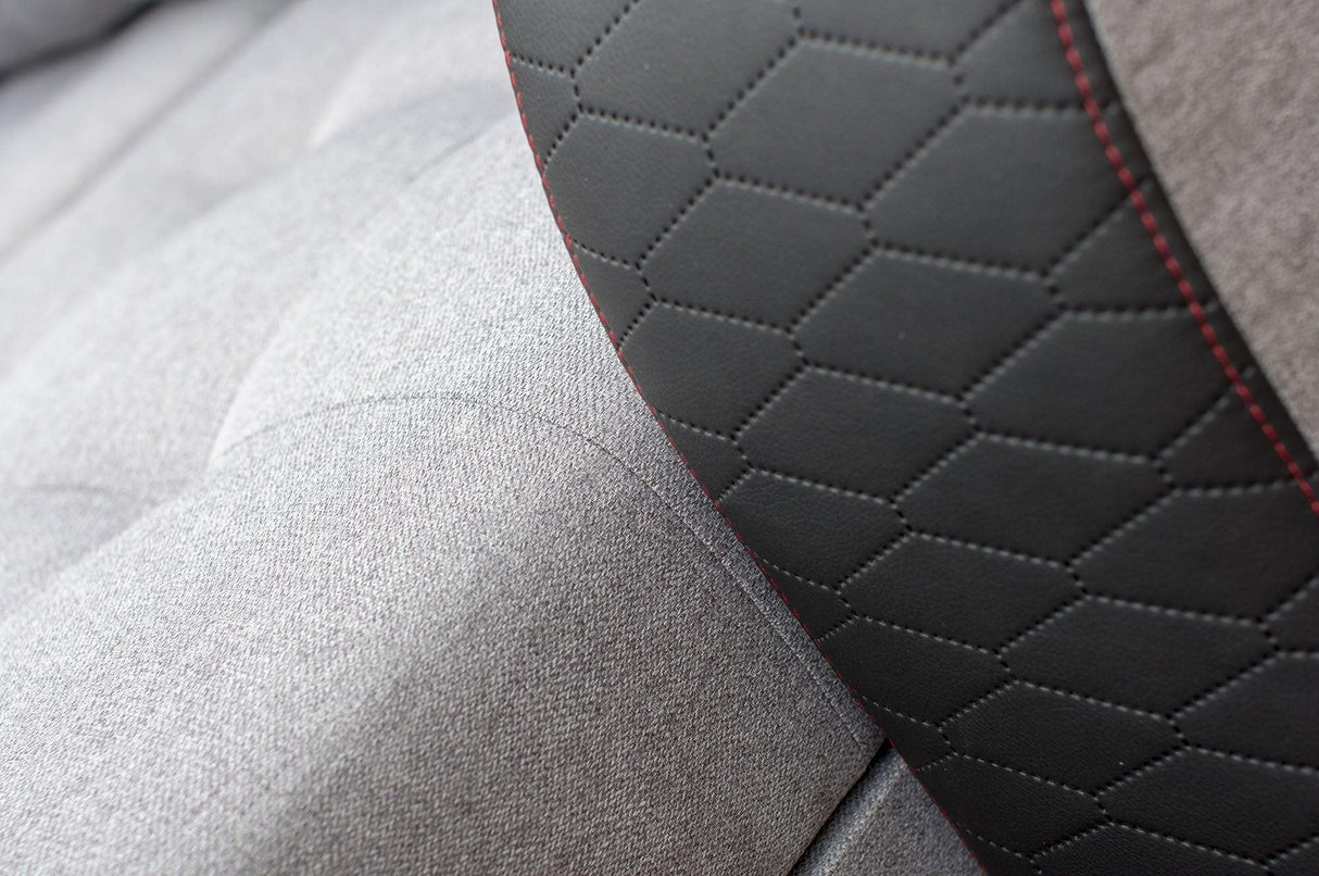 CORNER SOFA BED SAM GREY /BLACK 236CM 2X STORAGE SPACE universal RIGHT/LEFT CORNER / BONELL SPRINGS + FOAMTHIS MODEL IS UNIVERSAL WHICH MEANS YOU CAN CHOOSE CORNER SIDE DURING ASSEMBLY3x PILLOWS INCLUDED2X STORAGE SPACE BONELL SPRINGS + FOAM - length: 236