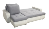CORNER SOFA BED DAVY CHOICE OF COLOR 238CM / SPRINGS + FOAMTHIS MODEL IS UNIVERSAL WHICH MEANS YOU CAN CHOOSE CORNER SIDE DURING ASSEMBLY BOTTOM FAUX LEATHER 3x PILLOWS INCLUDED1X STORAGE SPACECHROME LEGSWAVY SPRINGS + FOAMDimensions: - width 236 cm - dep