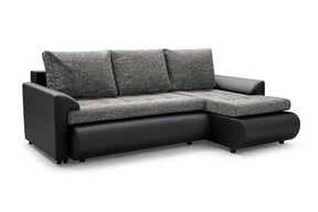 CORNER SOFA BED PRADO LAWA 5/11 226CM / SPRINGS + FOAMSEAT AND CUSHION MADE IN LAWA FABRIC CLICK HERE BOTTOM AND SIDES MADE ON FAUX LEATHER SOFT CLICK HERECORNER SOFA BED PRADADIMENSTIONS:WIDTH: 226cmDEPTH: 152CMHEIGHT: 85CMPACKED WEIGHT/DIMENTIONS 1/3 23