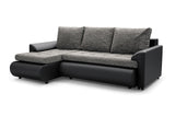CORNER SOFA BED PRADO LAWA 5/11 226CM / SPRINGS + FOAMSEAT AND CUSHION MADE IN LAWA FABRIC CLICK HERE BOTTOM AND SIDES MADE ON FAUX LEATHER SOFT CLICK HERECORNER SOFA BED PRADADIMENSTIONS:WIDTH: 226cmDEPTH: 152CMHEIGHT: 85CMPACKED WEIGHT/DIMENTIONS 1/3 23