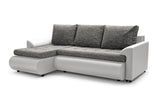 CORNER SOFA BED PRADO LAWA 5/17 226CM / SPRINGS + FOAMSEAT AND CUSHION MADE IN LAWA FABRIC CLICK HERE BOTTOM AND SIDES MADE ON FAUX LEATHER SOFT CLICK HERECORNER SOFA BED PRADAWAVY SPRINGSFOAM T30SLEEPING FUNCTIONDIMENSTIONS:WIDTH: 226cmDEPTH: 152CMHEIGHT