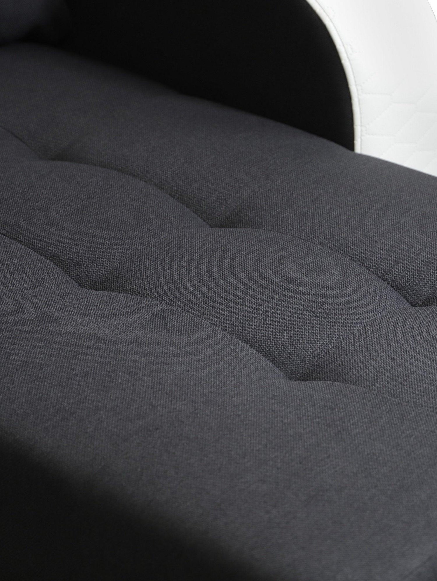 CORNER SOFA BED SAM GRAPHITE / WHITE 236CM 2X STORAGE SPACE universal RIGHT/LEFT CORNER / BONELL SPRINGS + FOAMTHIS MODEL IS UNIVERSAL WHICH MEANS YOU CAN CHOOSE CORNER SIDE DURING ASSEMBLY3x PILLOWS INCLUDED2X STORAGE SPACE BONELL SPRINGS + FOAM - length