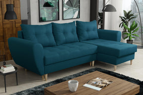 CORNER SOFA BED PALMO 2X STORAGE SPACE MALMO 85 240cm universal RIGHT/LEFT CORNER / BONELL SPRINGS + FOAMVIEW ALL COLORS CLICK HERETHIS MODEL IS UNIVERSAL WHICH MEANS YOU CAN CHOOSE CORNER SIDE DURING ASSEMBLYMADE IN MALMO FABRIC CLICK HERE3x PILLOWS INCL