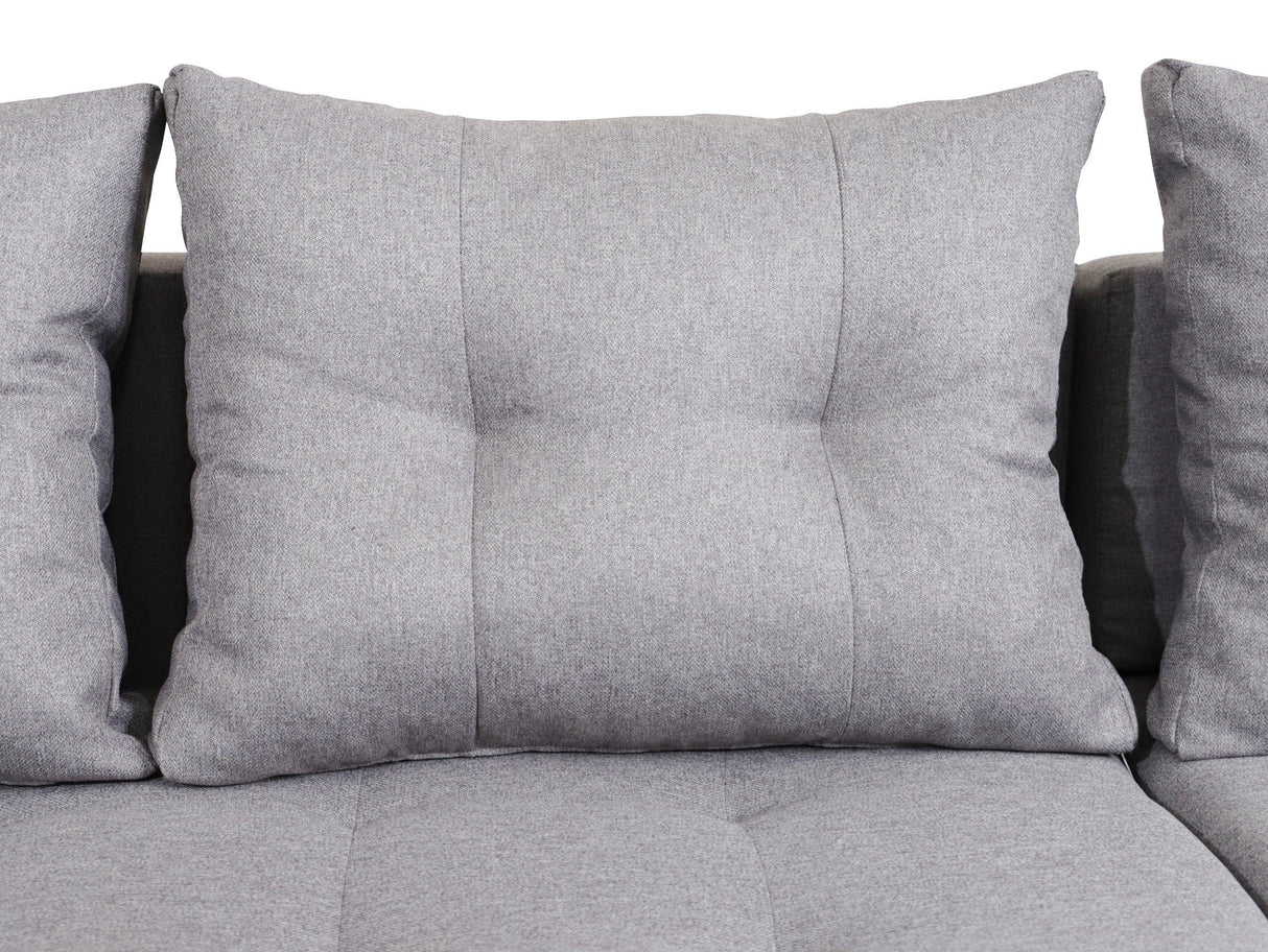 CORNER SOFA BED PALMO 2X STORAGE SPACE MALMO 90 GREY 240cm universal RIGHT/LEFT CORNER / BONELL SPRINGS + FOAMVIEW ALL COLORS CLICK HERE﻿THIS MODEL IS UNIVERSAL WHICH MEANS YOU CAN CHOOSE CORNER SIDE DURING ASSEMBLYMADE IN MALMO FABRIC CLICK HERE3x PILLOW