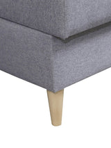 CORNER SOFA BED PALMO 2X STORAGE SPACE MALMO 95 GREY 240cm universal RIGHT/LEFT CORNER / BONELL SPRINGS + FOAMVIEW ALL COLORS CLICK HERETHIS MODEL IS UNIVERSAL WHICH MEANS YOU CAN CHOOSE CORNER SIDE DURING ASSEMBLYMADE IN MALMO FABRIC CLICK HERE3x PILLOWS