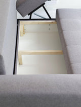 CORNER SOFA BED PALMO 2X STORAGE SPACE MALMO 90 GREY 240cm universal RIGHT/LEFT CORNER / BONELL SPRINGS + FOAMVIEW ALL COLORS CLICK HERE﻿THIS MODEL IS UNIVERSAL WHICH MEANS YOU CAN CHOOSE CORNER SIDE DURING ASSEMBLYMADE IN MALMO FABRIC CLICK HERE3x PILLOW