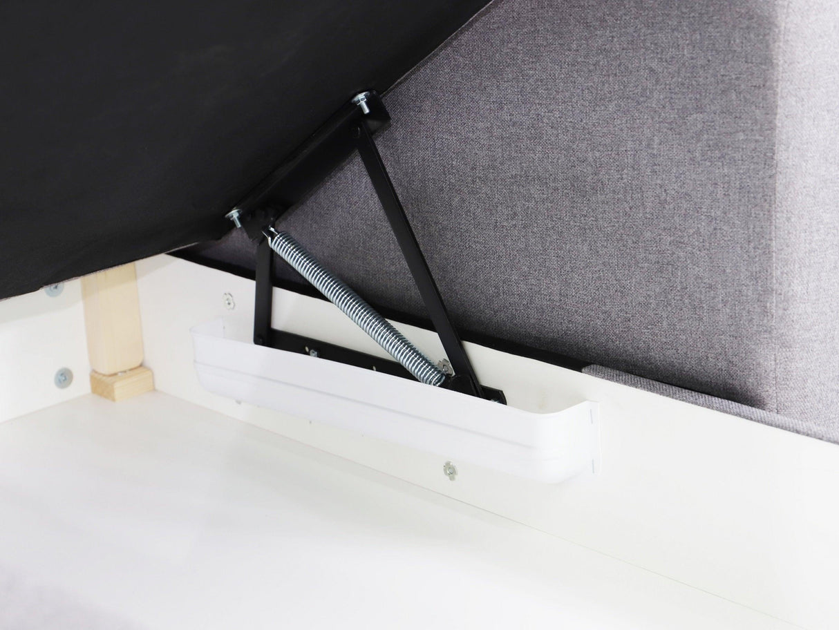 CORNER SOFA BED PALMO 2X STORAGE SPACE MALMO 90 GREY 240cm universal RIGHT/LEFT CORNER / BONELL SPRINGS + FOAMVIEW ALL COLORS CLICK HERE﻿THIS MODEL IS UNIVERSAL WHICH MEANS YOU CAN CHOOSE CORNER SIDE DURING ASSEMBLYMADE IN MALMO FABRIC CLICK HERE3x PILLOW