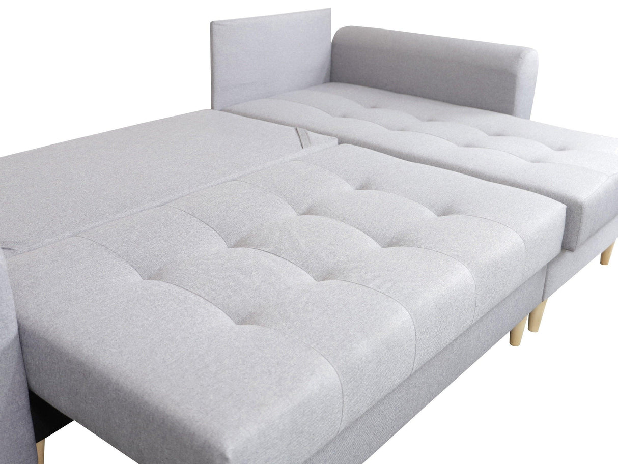 CORNER SOFA BED PALMO 2X STORAGE SPACE GRAPHITE MALMO 96 240cm universal RIGHT/LEFT CORNER / BONELL SPRINGS + FOAMVIEW ALL COLORS CLICK HERETHIS MODEL IS UNIVERSAL WHICH MEANS YOU CAN CHOOSE CORNER SIDE DURING ASSEMBLYMADE IN MALMO FABRIC CLICK HERE3x PIL