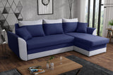 CORNER SOFA BED TRINITY 234CM 2x STORAGE SPACE / FOAM2X Storage space CHOICE OF COLOR FOAM T30MADE IN MALMO FABRIC CLICK HERE Dimensions W: 234cm D:146cm H: 86CM Sleeping area: 131x200cm THIS MODEL IS UNIVERSAL WHICH MEANS YOU CAN CHOOSE CORNER SIDE DURIN