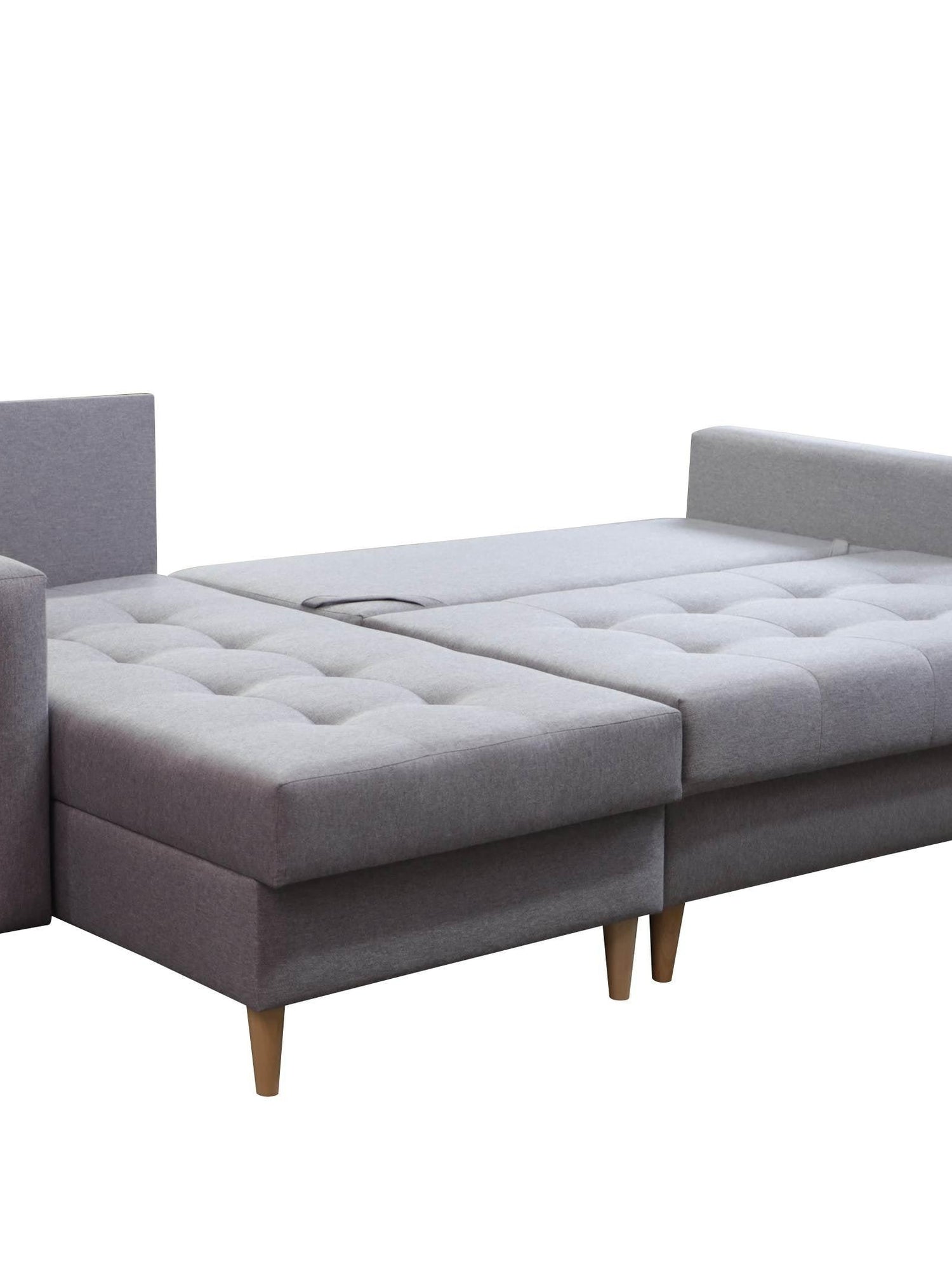 CORNER SOFA BED BRIAN 222CM + STORAGE PUFF / OTTOMAN CHOICE OF COLOR UNIVERSAL RIGHT/LEFT CORNER / BONELL SPINGS + FOAMTHIS MODEL IS UNIVERSAL WHICH MEANS YOU CAN CHOOSE CORNER SIDE DURING ASSEMBLYMADE IN MALMO FABRIC CLICK HERE3x PILLOWS INCLUDED2X STORA