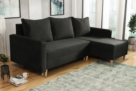 NEW! CORNER SOFA BED SNUGGY 222CM CHOICE OF 41 COLORS UNIVERSAL CORNER RIGHT/LEFT / FOAMTHIS MODEL IS UNIVERSAL WHICH MEANS YOU CAN CHOOSE CORNER SIDE DURING ASSEMBLY3x PILLOWS INCLUDED1X STORAGE SPACESOFT TOUCH FABRC MANILA CLICK HERE DIMENTIONS222X137.5