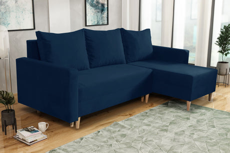 NEW! CORNER SOFA BED SNUGGY 222CM CHOICE OF 41 COLORS UNIVERSAL CORNER RIGHT/LEFT / FOAMTHIS MODEL IS UNIVERSAL WHICH MEANS YOU CAN CHOOSE CORNER SIDE DURING ASSEMBLY3x PILLOWS INCLUDED1X STORAGE SPACESOFT TOUCH FABRC MANILA CLICK HERE DIMENTIONS222X137.5