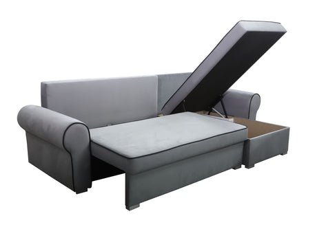 UNIVERSAL CORNER SOFA BED LORD 244cm 2X STORAGE SPACE CHOICE OF COLORS / FOAMTHIS MODEL IS UNIVERSAL WHICH MEANS YOU CAN CHOOSE CORNER SIDE DURING ASSEMBLY3x PILLOWS INCLUDED2X STORAGE SPACEMADE IN MANILA FABRIC CLICK HERE2X STORAGE SPACEManila are charac