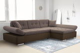 CORNER SOFA BED TOKYO BROWN 278cm TATUM 273 / SOFT 66 / SPRINGS + FOAMADJUSTABLE ARMRESTSLARGE SLEEPING AREALIFT UP STORAGE SPACEFOAM + WAVY SPRINGS TOP OF SOFA FABRIC TATUM CLICK HERE BTOOM FAUX LEATHER SOFT CLICK HEREAnna Furniture