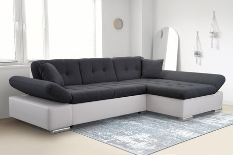 CORNER SOFA BED TOKYO 278cm TATUM 283 / SOFT 17 / SPRINGS + FOAMADJUSTABLE ARMRESTSLARGE SLEEPING AREALIFT UP STORAGE SPACEFOAM + WAVY SPRINGS TOP OF SOFA FABRIC TATUM CLICK HERE BTOOM FAUX LEATHER SOFT CLICK HEREAnna Furniture
