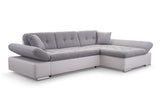 CORNER SOFA BED TOKYO GREY/WHITE 278cm TATUM 279 / SOFT 17 / SPRINGS + FOAMADJUSTABLE ARMRESTSLARGE SLEEPING AREALIFT UP STORAGE SPACEFOAM + WAVY SPRINGS TOP OF SOFA FABRIC TATUM CLICK HERE BTOOM FAUX LEATHER SOFT CLICK HEREAnna Furniture