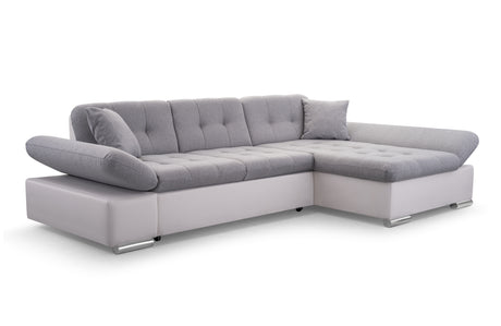 CORNER SOFA BED TOKYO GREY/WHITE 278cm TATUM 279 / SOFT 17 / SPRINGS + FOAMADJUSTABLE ARMRESTSLARGE SLEEPING AREALIFT UP STORAGE SPACEFOAM + WAVY SPRINGS TOP OF SOFA FABRIC TATUM CLICK HERE BTOOM FAUX LEATHER SOFT CLICK HEREAnna Furniture