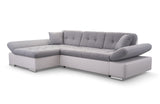 CORNER SOFA BED TOKYO GREY/WHITE 278cm TATUM 279 / SOFT 17 / SPRINGS + FOAMADJUSTABLE ARMRESTSLARGE SLEEPING AREALIFT UP STORAGE SPACEFOAM + WAVY SPRINGS TOP OF SOFA FABRIC TATUM CLICK HERE BTOOM FAUX LEATHER SOFT CLICK HEREAnna Furniture