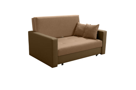 2 SEATER SOFA BED SMART II 137CM CHOICE OF COLORS / SPRINGS + FOAMDimensions :- width 137 cm- height 85 cm- depth 95 cm- area sleeping 113/195 cm(no possibility to change dimensions) +/- 3The sofa is made on a wooden skeleton, the seat uses corrugated spr