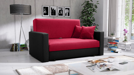 2 SEATER SOFA BED SMART II 137CM CHOICE OF COLORS / SPRINGS + FOAMDimensions :- width 137 cm- height 85 cm- depth 95 cm- area sleeping 113/195 cm(no possibility to change dimensions) +/- 3The sofa is made on a wooden skeleton, the seat uses corrugated spr