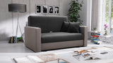2 SEATER SOFA BED SMART II 137CM CHOICE OF COLORS / SPRINGS + FOAMDimensions :- width 137 cm- height 85 cm- depth 95 cm- area sleeping 113/195 cm(no possibility to change dimensions) +/- 3The sofa is made on a wooden skeleton, the seat uses corrugated spr
