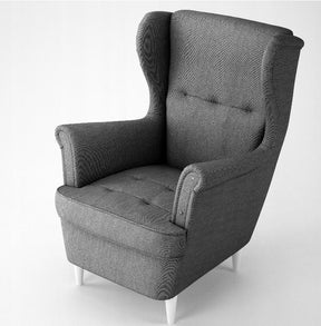 DARK GREY ARMCHAIR TOMDimensions: - width: 81cm - height: 102cm - depth: 94cm - seat depth: 60 cm - seat width: 56 cm - seat height: 41 cm - backrest height: 70cm The TOM armchair, thanks to its high backrest, wave spring and first-class HR foam, ensures
