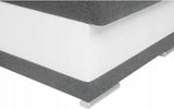 CORNER SOFA BED DINA 236CM 2X STORAGE SPACE GREY/BLACK INARI 91/1114 UNIVERSAL CORNER RIGHT/LEFT CORNER / BONELL SPRINGS + FOAMVIEW ALL COLORS CLICK HERE﻿THIS MODEL IS UNIVERSAL WHICH MEANS YOU CAN CHOOSE CORNER SIDE DURING ASSEMBLYBONELL SPRINGS + FOAM 2