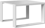 COFFEE TABLE LIVING ROOM LOFT MODERN MINI WHITE 67x67cmfunctionality easy assembly assembly instructions in the packagePerfect for the living room.its made of a double-laminated board with increased hardness, which makes the surface of the furniture more