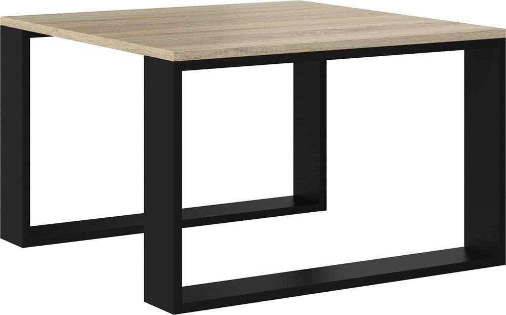 COFFEE TABLE LIVING ROOM LOFT MODERN MINI SONOMA BLACK 67x67cmfunctionality easy assembly assembly instructions in the packagePerfect for the living room.its made of a double-laminated board with increased hardness, which makes the surface of the furnitur