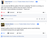 CUSTOMER POHOTOS & REVIEWSVISIT AND LIKE OUR FACEBOOK PAGEAnna Furniture
