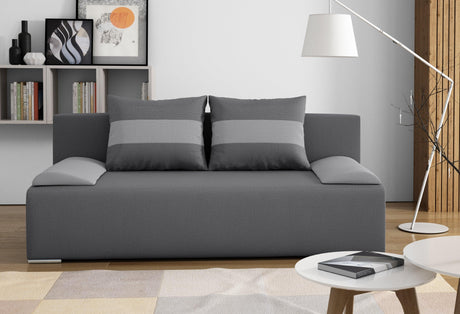 SOFA BED VERA 197CM CHOICE OF COLOR / FOAMMADE IN INARI FABRIC CLICK HEREThe couch is made of high-quality materials. Its solid frame is made of solid wood and furniture board.The seat and backrest are made of first-class foam, which makes it relatively r