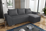 CORNER SOFA BED MALIBU 248CM UNIVERSAL CHOICE OF COLORS UNIVERSAL RIGHT/LEFT CORNER / FOAMTHIS MODEL IS UNIVERSAL WHICH MEANS YOU CAN CHOOSE CORNER SIDE DURING ASSEMBLYMADE IN MALMO FABRIC CLICK HERE3x PILLOWS INCLUDED1X STORAGE SPACEDIMENTIONS:Corner wid