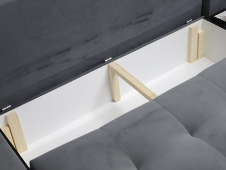 CORNER SOFA BED LONDON U SHAPE 2304/1116/60 322CM 3X STORAGE SPACE STAIN RESISTANT EASY CLEAN FABRIC / BONELL SPRINGS + FOAMFABRIC:CASABLANCA + FAUX LEATHERFEATURES:3X STORAGE CONTAINERS2XGLASS SHELFSTAIN RESISTANT FABRICBONELL SPRINGS + FOAMCASABLANCAIs