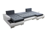 CORNER SOFA BED LONDON U SHAPE 2309/20/60 322CM 3X STORAGE SPACE STAIN RESISTANT EASY CLEAN FABRIC / BONELL SPRINGS + FOAMFABRIC:CASABLANCA + FAUX LEATHERFEATURES:3X STORAGE CONTAINERS2XGLASS SHELFSTAIN RESISTANT FABRICBONELL SPRINGS + FOAMCASABLANCAIs pr