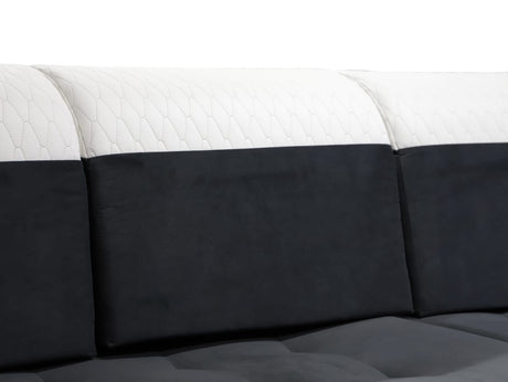 CORNER SOFA BED LONDON U SHAPE 2304/1116/60 322CM 3X STORAGE SPACE STAIN RESISTANT EASY CLEAN FABRIC / BONELL SPRINGS + FOAMFABRIC:CASABLANCA + FAUX LEATHERFEATURES:3X STORAGE CONTAINERS2XGLASS SHELFSTAIN RESISTANT FABRICBONELL SPRINGS + FOAMCASABLANCAIs