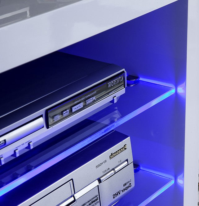 TV WALL UNIT SALSA WHITE MATTEFlat packed for self-assembly with a clear and easy instructions. Modern design makes it suitable for any interior.-Matt finish REMOTE CONTROL 16 COLORS LED LIGHTS £20Anna Furniture