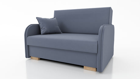 2 SEATER SOFA BED GOLDY 124CM EASY CLEAN FABRIC / SPRINGS + FOAMDimensions : width 124 cm height to the seat 38 cm side height 60 cm depth 100 cm seat depth 65 cm over sleeping 113/195 cm(no possibility to change dimensions) +/- 3BERLIN FABRIC CLICK HEREJ