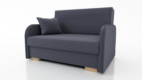 2 SEATER SOFA BED GOLDY 124CM EASY CLEAN FABRIC / SPRINGS + FOAMDimensions : width 124 cm height to the seat 38 cm side height 60 cm depth 100 cm seat depth 65 cm over sleeping 113/195 cm(no possibility to change dimensions) +/- 3BERLIN FABRIC CLICK HEREJ